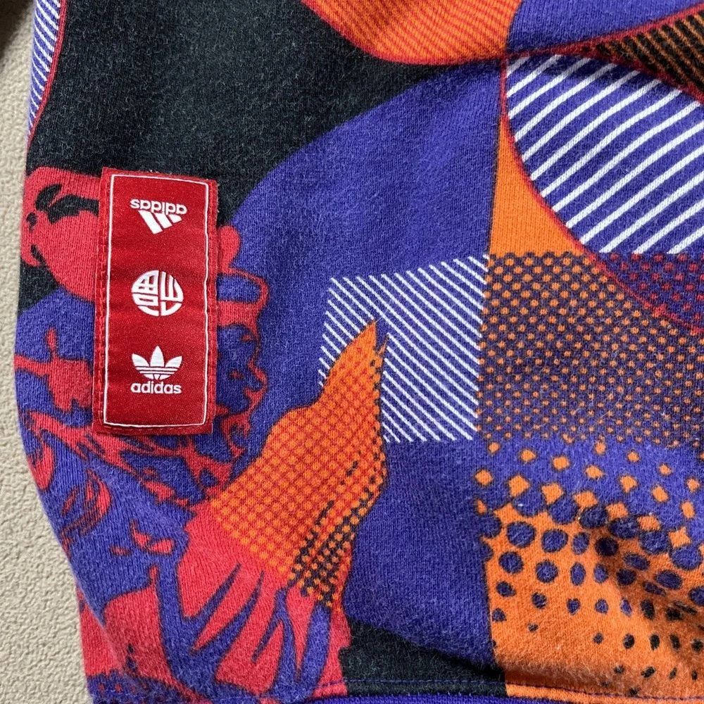 Adidas CNY‎ Hoodie Men Small Geometric Purple Orange GN5448 Streetwear